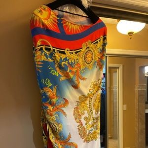 New multiple colors Versace dress